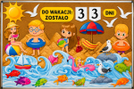 Odliczanie Do Wakacji ( wzór 2)  - Gazetka / Dekoracje 