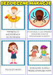 Bezpieczne Wakacje  Plansze ( wersja kolorowa  3) - Kodeks Z Ilustracjami + Materiały