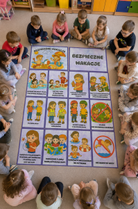 Bezpieczne Wakacje  Plansze ( wersja kolorowa  2) - Lato