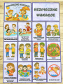 Bezpieczne Wakacje  Plansze ( wersja kolorowa  2) - Lato