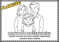  Prawa Dziecka Plansze - (wersja Czarno-Biała )- Dzień Dziecka