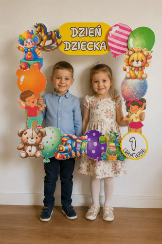Fotobudka / Ramka Do Zdjęć (wzór 3 )  - Dzień Dziecka 