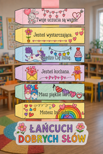  Łańcuch Pozytywnych Słów - Dzień Dziecka  