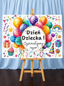 Tablica Powitalna ( wzór 1)  - Dzień Dziecka 
