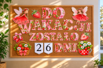 Odliczanie do Wakacji ( wzór 2)   - Gazetka / Lato  