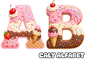 Lody - Cały Alfabet Z Polskimi Znakami - Lato  