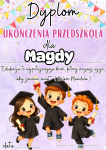 Dyplom Ukończenia Przedszkola Z Możliwością Edycji - Zakończenie Roku