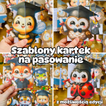  Szablony Kartek z Możliwością Edycji - Zakończenie Roku