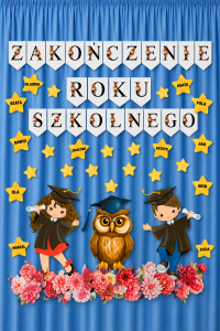 Zakończenie Roku Szkolnego - Zestaw Dekoracji ( wzór 3 ) 