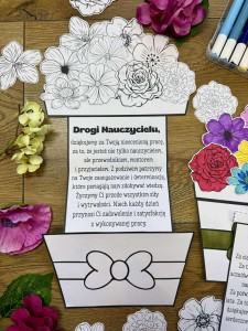 Kartka 3D Składana z Życzeniami  - Prezent Dla Nauczycieli - Zakończenie Roku 