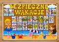 Bezpieczne Wakacje- Gazetka / Dekoracje Lato - Zakończenie Roku / Wakacje 
