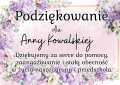 Podziękowania Dla Rodziców ( z możliwością edycji )  wersja Przedszkole - Zakończenie Roku