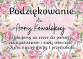 Podziękowania Dla Rodziców ( z możliwością edycji )  wersja Przedszkole - Zakończenie Roku 