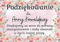 Podziękowania Dla Rodziców ( z możliwością edycji )  wersja Przedszkole - Zakończenie Roku 