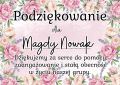 Podziękowania Dla Rodziców ( z możliwością edycji )  wersja Żłobek - Zakończenie Roku 