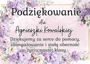 Podziękowania Dla Rodziców ( z możliwością edycji )  wersja Szkoła- Zakończenie Roku  (1)