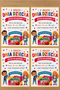 Szablon Na Prezenty (wzór 2) - Dzień Dziecka