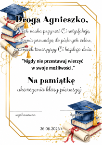 Wklejki Do Książek Z Możliwością Edycji - Zakończenie Roku  