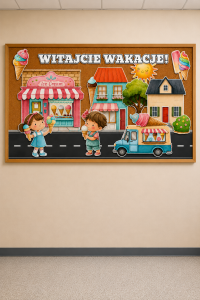 Witajcie Wakacje  ! - Gazetka / Dekoracje - Lato / Zakończenie Roku (1)