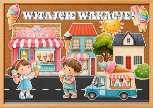Witajcie Wakacje  ! - Gazetka / Dekoracje - Lato / Zakończenie Roku 