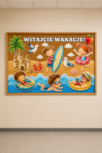 Witajcie Wakacje  ! - Gazetka / Dekoracje - Lato / Zakończenie Roku  