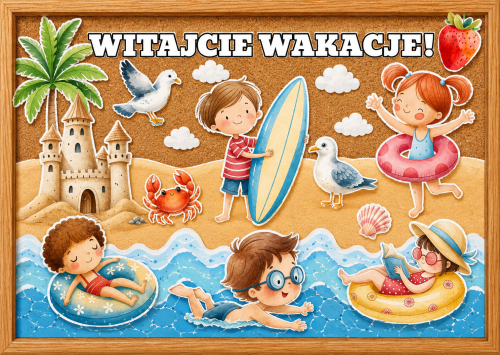 Witajcie Wakacje  ! - Gazetka / Dekoracje - Lato / Zakończenie Roku   