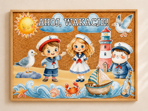Ahoj, Wakacje ! - Gazetka / Dekoracje - Lato / Zakończenie Roku