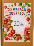 Do Wakacji Zostało... : - Plakat XXL ( wzór 5 )  - Odliczanie do Wakacji - Lato  (1)