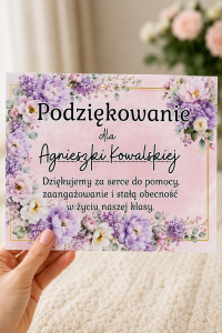 Podziękowania Dla Rodziców ( z możliwością edycji )  wersja Szkoła- Zakończenie Roku  