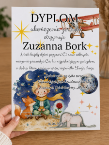 Mały Książe - Dyplom na Zakończenie Roku (z możliwością edycji )   