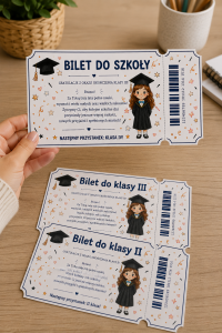 Bilety Dla Dzieci ( wersja dla dziewczynki i chłopca ) - Zakończenie Roku    