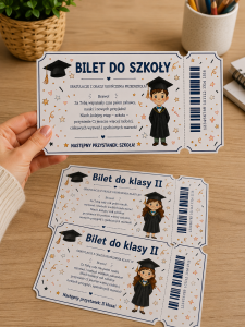 Bilety Dla Dzieci ( wersja dla dziewczynki i chłopca ) - Zakończenie Roku    
