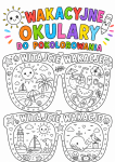 Witajcie Wakacje - Okulary do pokolorowania - Lato / Zakończenie Roku   (1)
