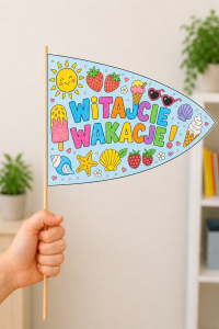 Witajcie Wakacje - Chorągiewki - Praca Plastyczna Lato 