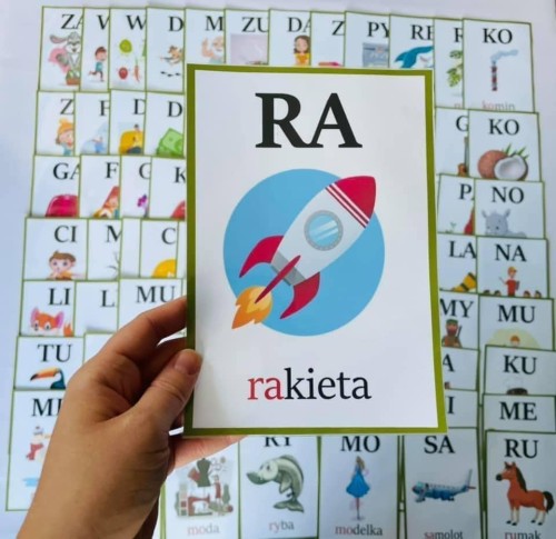 Czytanie Metodą Sylabową- Karty Z Ilustracjami