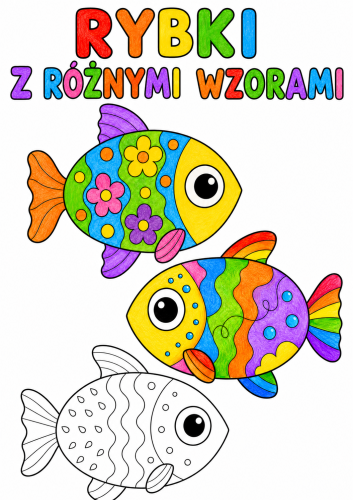 Rybki Z Różnymi Wzorami  - Prace Plastyczne - Lato  