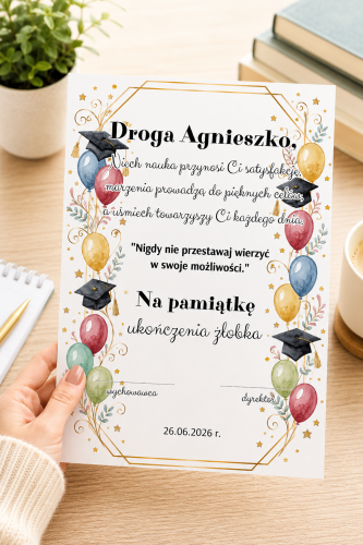 Wklejki Do Książek Z Możliwością Edycji - Zakończenie Roku    