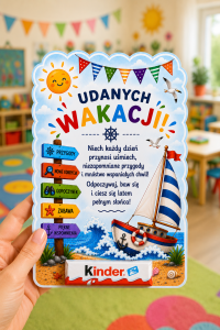 Morski Szablon Na Prezencik - Zakończenie Roku / Lato 