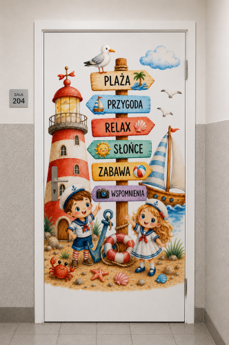 Dekoracje Na Drzwi ( wzór 2 ) - Lato / Zakończenie Roku 