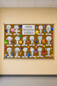 Nasza Żłobkowa Drużyna -  Ilustracje dzieci z możliwością edycji imion  