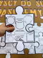 Wszyscy Do Siebie Pasujemy - Puzzle do wypełnienia dla dzieci / Gazetka 