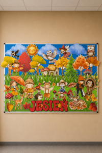 Jesień - Jesienna  Gazetka  ( wzór 3 )