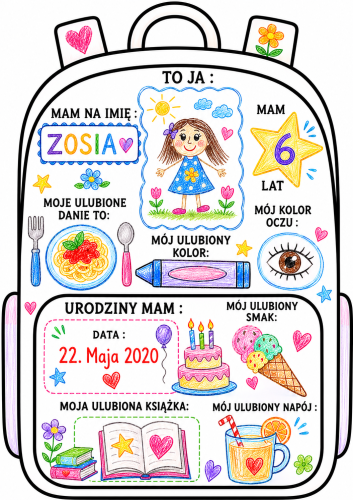 Plecak do wypełnienia  - To Ja   