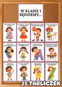 W klasie 1 będziemy - Gazetka/ Dekoracje  (wzór 2)