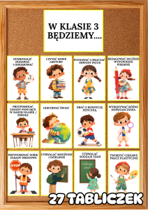 W klasie 3 będziemy - Gazetka/ Dekoracje  (wzór 2) 