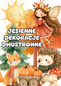Jesienne Dekoracje Dwustronne ( wzór 4) 
