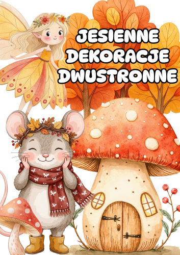 Jesienne Dekoracje Dwustronne ( wzór 4)  