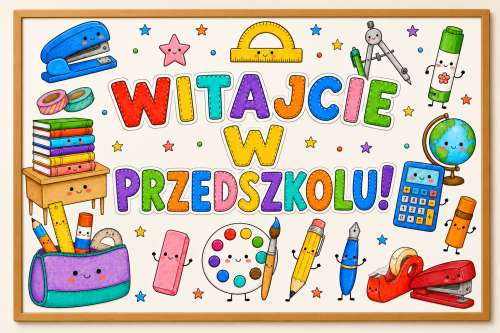 Witajcie W Przedszkolu- Plakat Powitalny XXL   