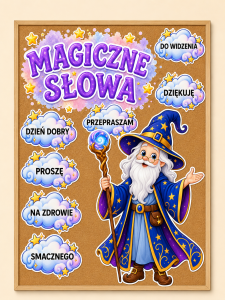 Magiczne Słowa - Czarodziej / Dekoracje