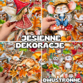  Jesienne Dekoracje Dwustronne ( wzór 2) - Jesień